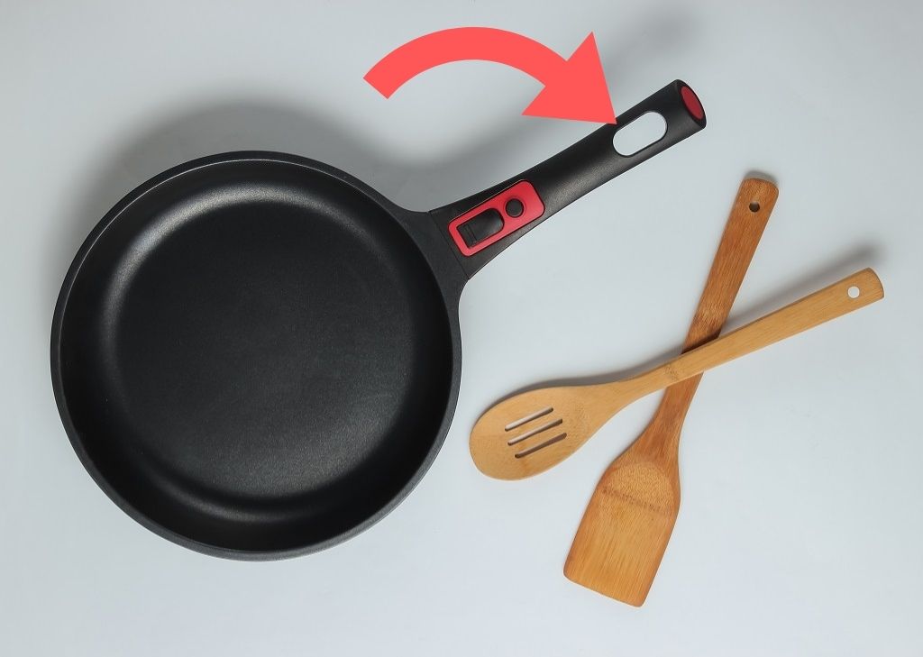 Why do the handles of pans have a hole?