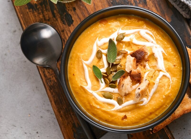 Thick, creamy pumpkin cream soup recipe