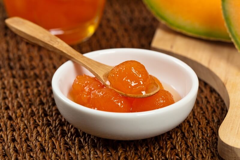 Melon jam. A fine jam with jelly-like texture