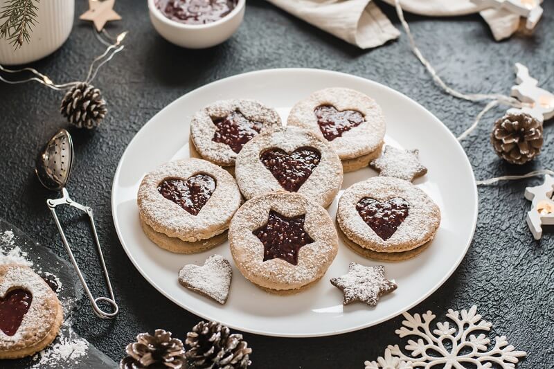 Dairy-free and egg-free Linzer cookies: allergies shouldn’t get in the way of Christmas