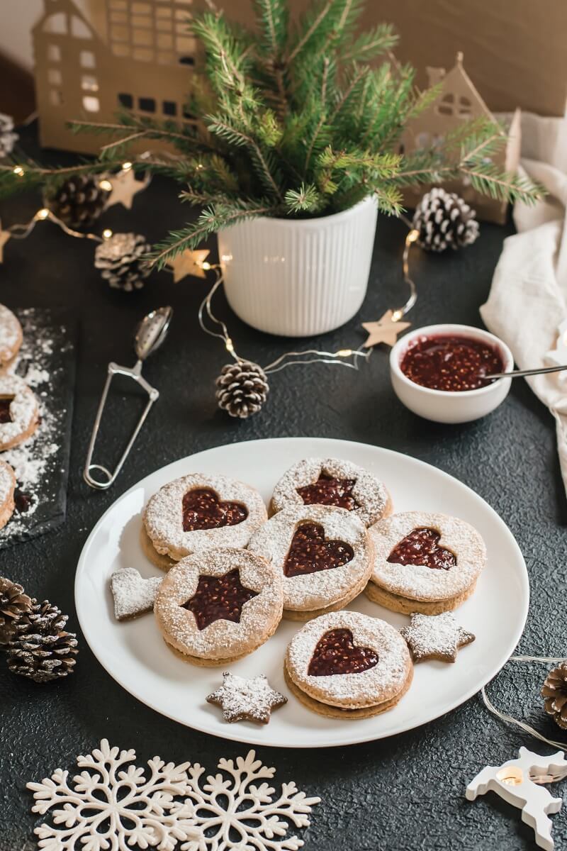 Dairy-free and egg-free Linzer cookies: allergies shouldn’t get in the way of Christmas