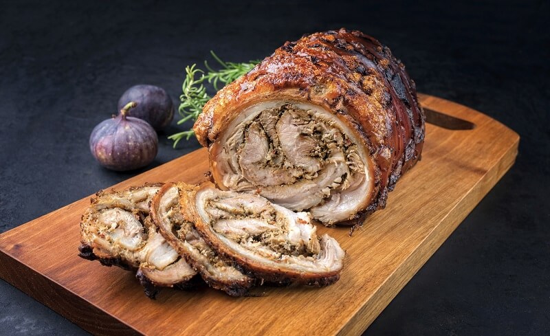 Oven-roasted pork flank roulade - A recipe for Christmas dinner