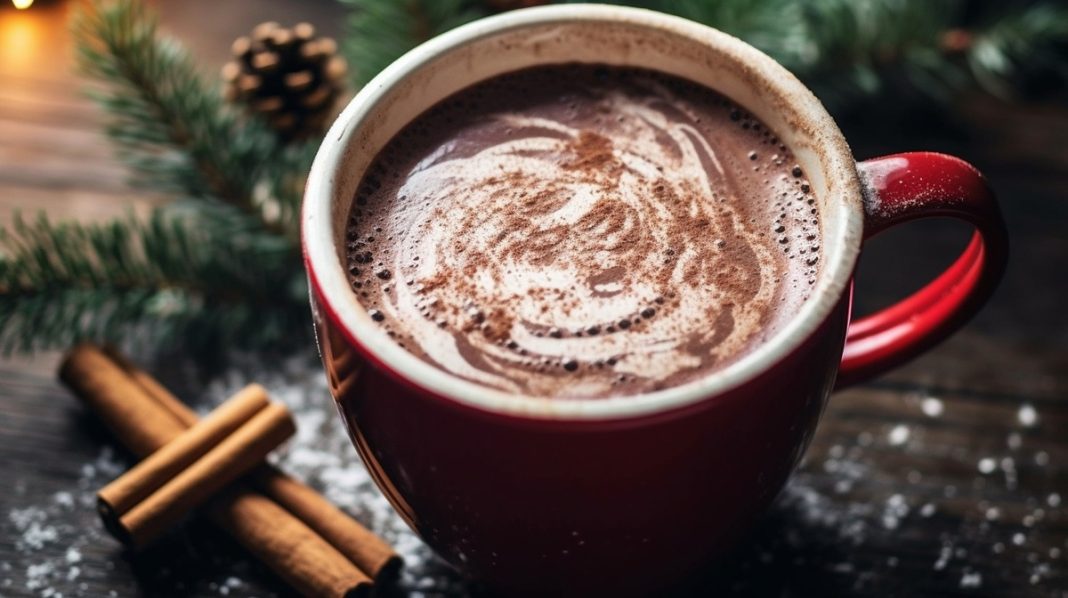 Thick, warming hot chocolate made from only natural ingredients: ready in seconds